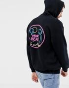 Boohooman Hoodie With Venice Beach Print In Black - Black