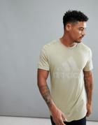Adidas Athletics Logo T-shirt In Beige Cg2108 - Beige