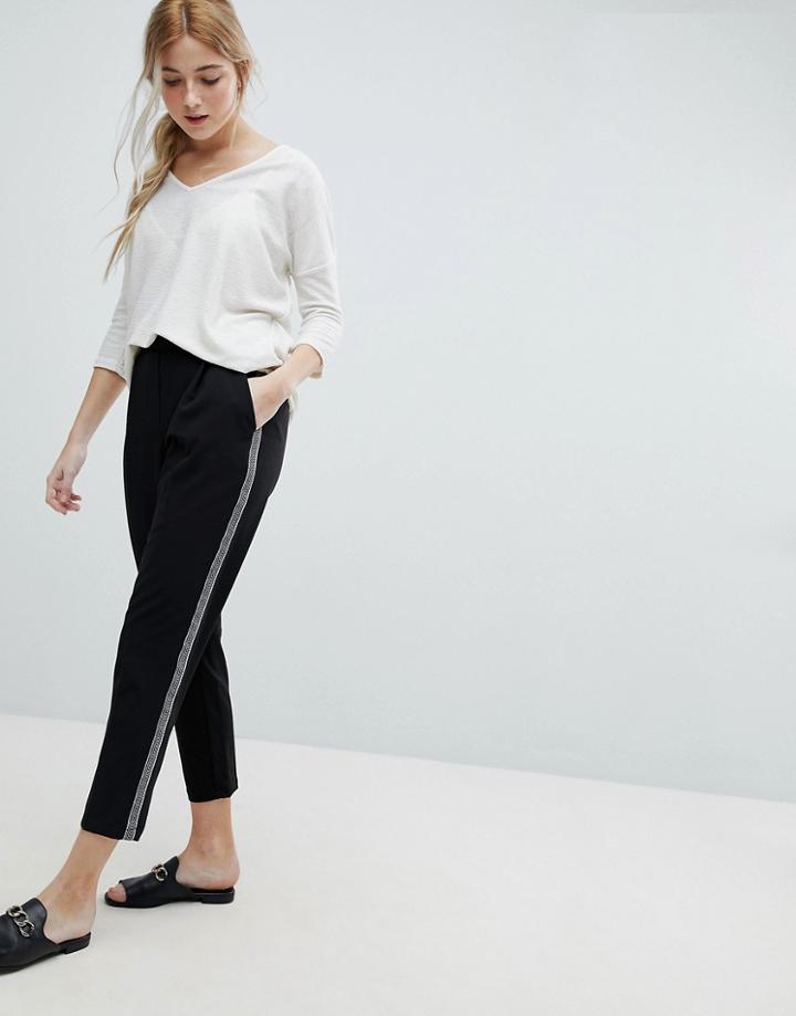 New Look Tape Side Pants - Black