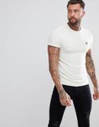 Lyle & Scott Crew Neck Towelling T-shirt In White - White