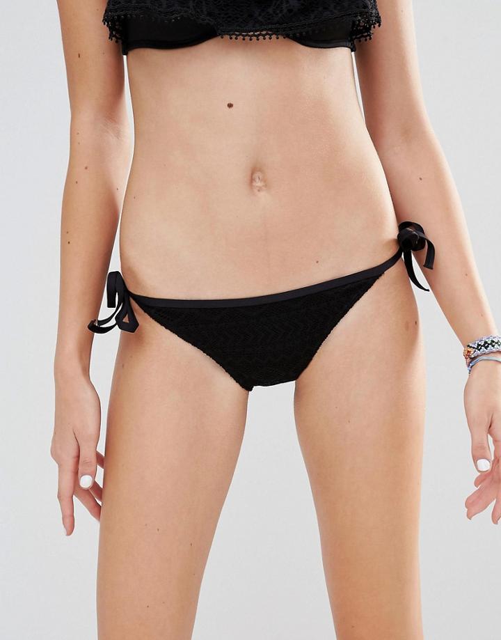 Undiz Limoniz Crochetiz Bikini Bottom - Black