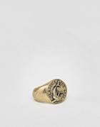 Classics 77 Shark Engraved Signet Ring In Silver - Silver