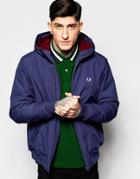 Fred Perry Sailing Jacket With Insulation In Blue - Carbon Blue
