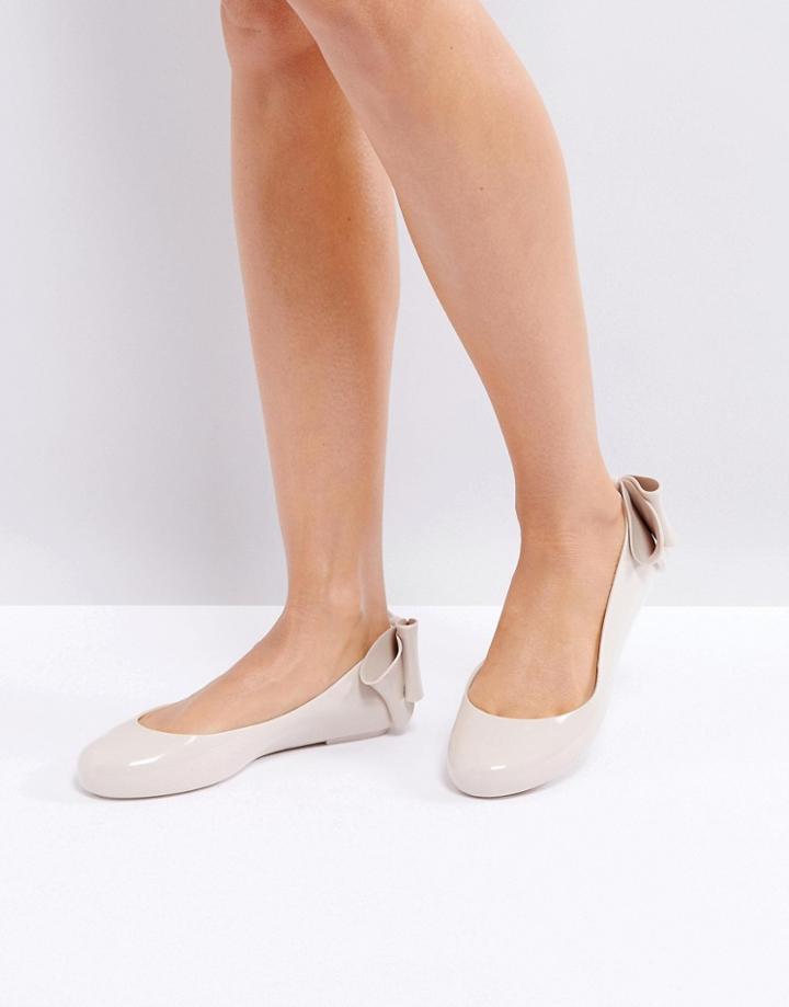 Melissa Space Love Gift Bow Flat Shoe - Copper