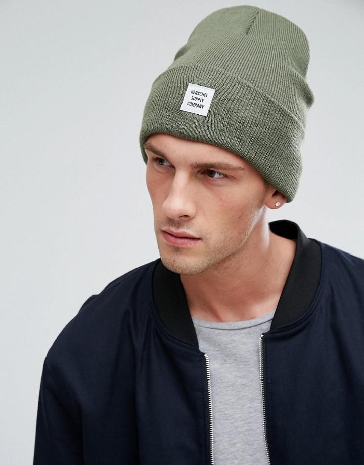 Herschel Supply Co Abbott Beanie In Green - Green