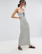 Vero Moda Stripe Jersey Maxi Dress - Multi