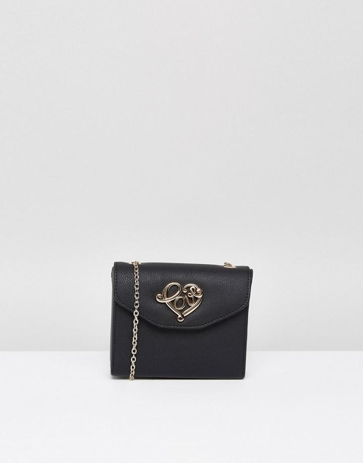 Love Moschino Clutch Bag With Strap - Black