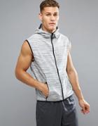 Threadbare Active Chevron Gym Vest - Gray