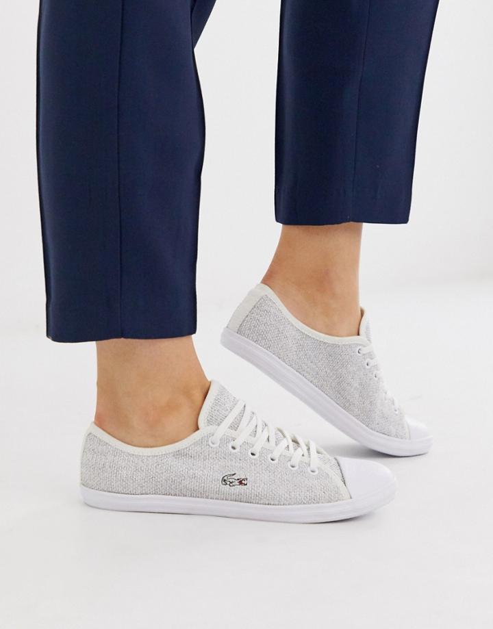 Lacoste Lace Up Sneakers In White