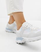 Asos Design Dennis Chunky Sneakers-white
