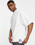 Topman Extreme Oversized T-shirt With London Flight Tag In White