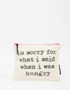 Lola & Gilbert I'm Sorry For What I Said Pouch - Cream