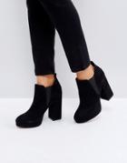 Asos Efan Platform Chelsea Boots - Black