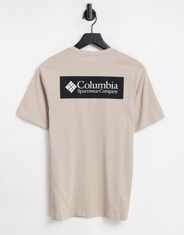 Columbia North Cascades Back Print T-shirt In Beige-neutral