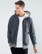 Abercrombie & Fitch Zipfront Hoodie Fleece Lined In Heather Gray - Gray
