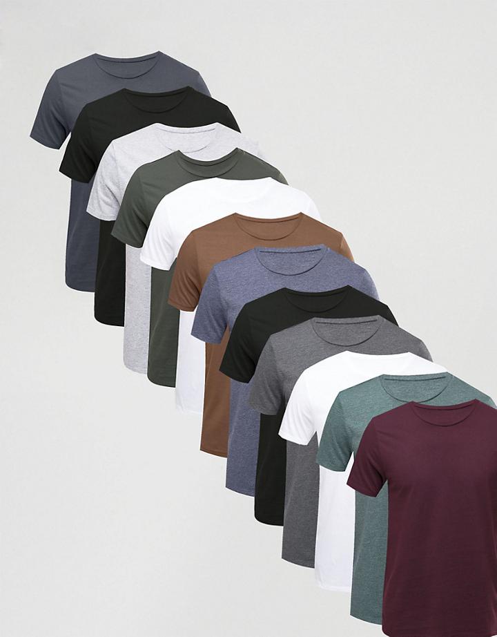Asos 12 Pack T-shirt Save - Multi