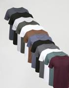 Asos 12 Pack T-shirt Save - Multi