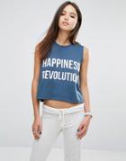 213 Apparel Happiness Revolution Tank - Blue