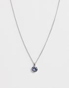 Dyrberg Kern Necklace With Light Sapphire Pendant - Blue