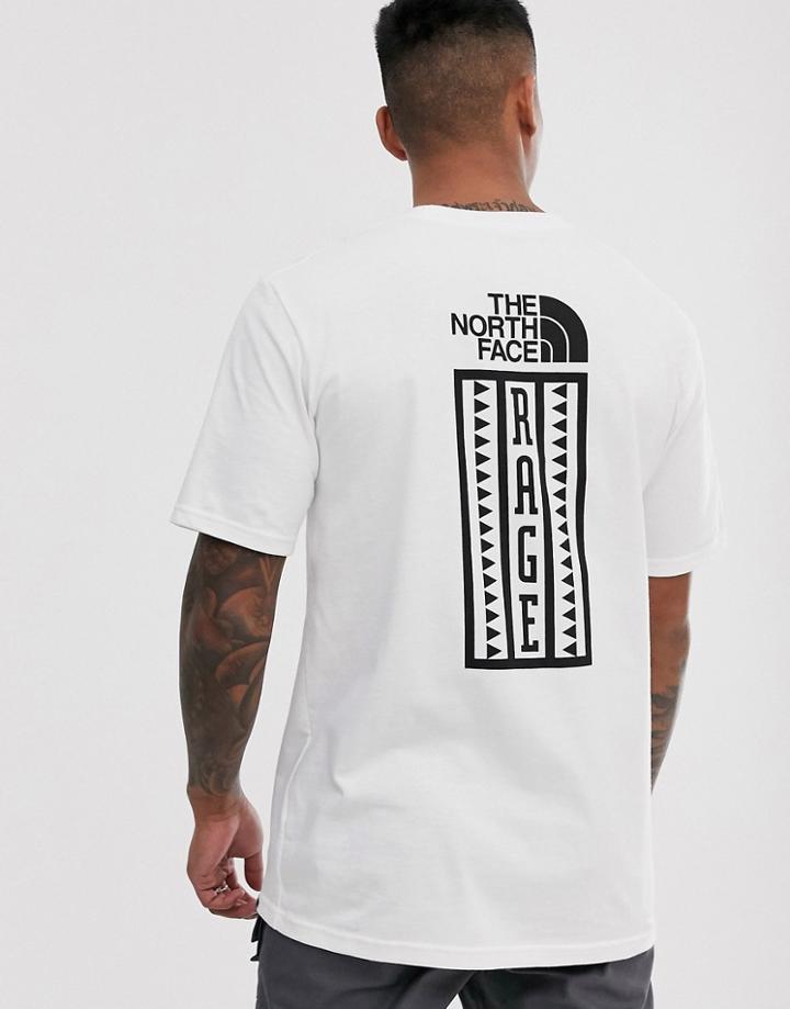 The North Face Rage Half Dome Heavyweight T-shirt In White-blue