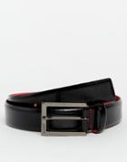 Hugo Boss Geg Patent Leather Belt - Black