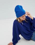 Monki Beanie Hat - Blue