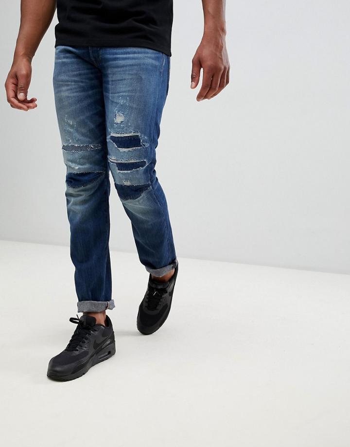 G-star 3301 Tapered 3d Restored Jeans - Blue