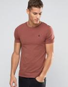 Asos Muscle T-shirt With Logo In Red - Red