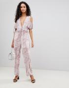 Glamorous Cold Shoulder Jumpsuit