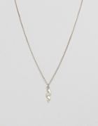 Asos Necklace In Gold With Origami Snake Pendant - Gold