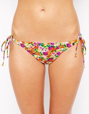 All About Eve Pretty Floral Tie Side Bikini Bottom - Pretty Floral