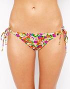 All About Eve Pretty Floral Tie Side Bikini Bottom - Pretty Floral