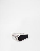 Icon Brand Tombstone Ring In Silver - Silver