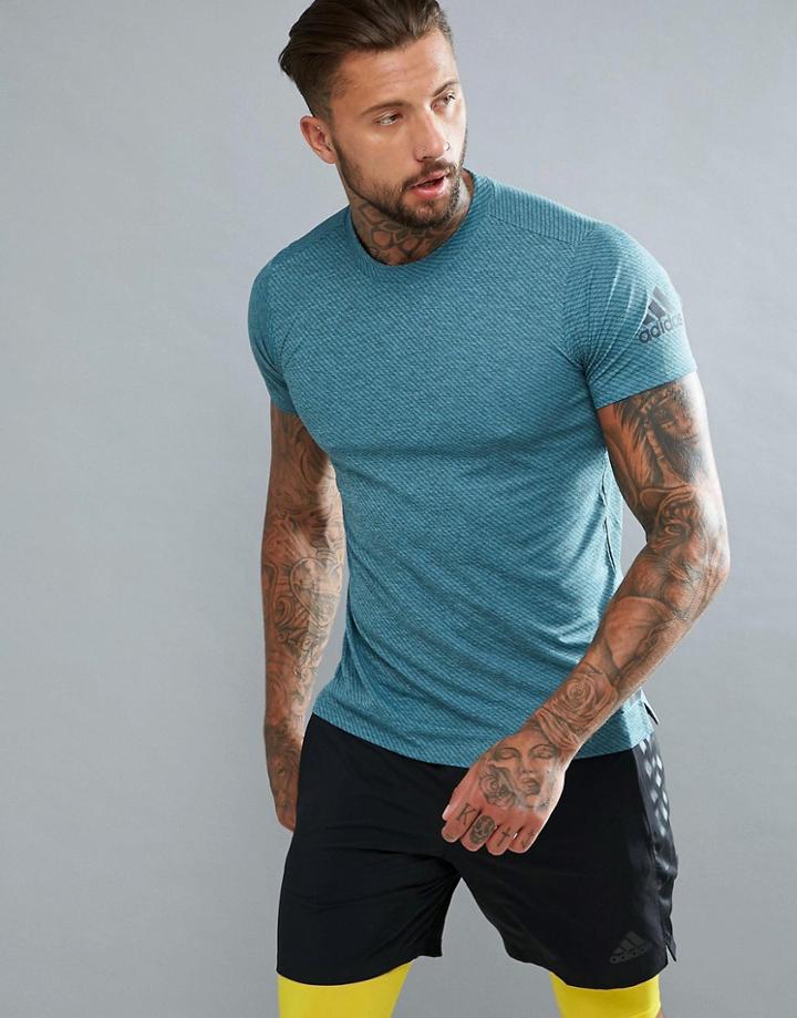 Adidas Training Freelift T-shirt In Blue Br4155 - Blue
