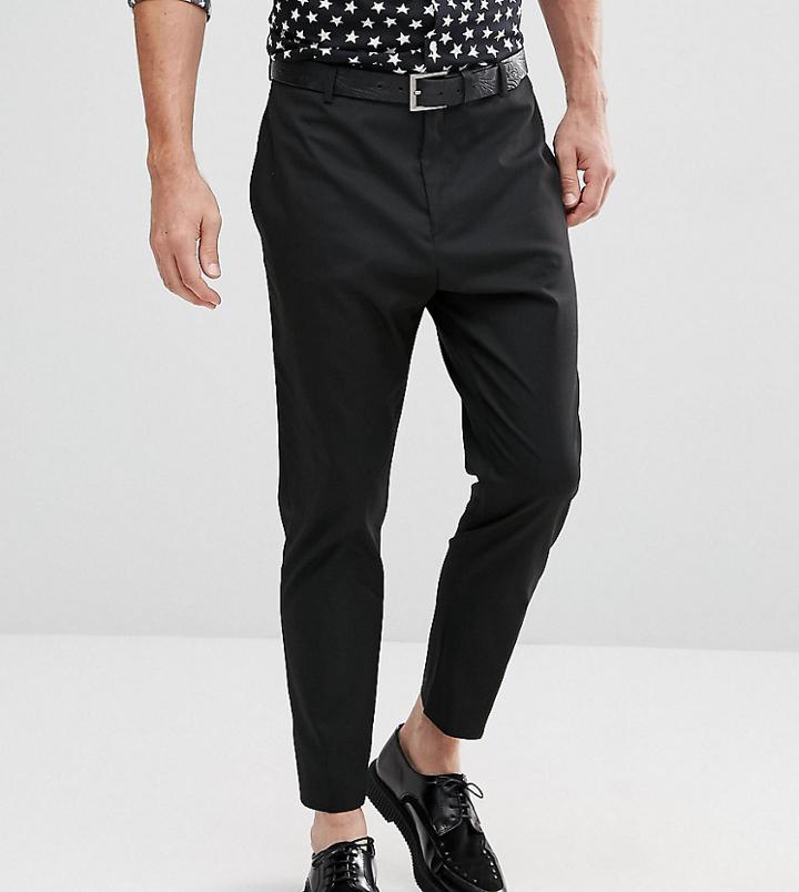 Religion Tapered Smart Pants In Black - Black