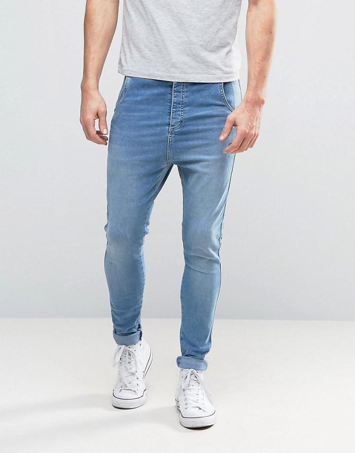 Illusive London Super Skinny Jeans Blue - Blue
