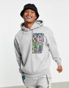 Vintage Supply Retro Skate Graphic Matching Hoodie In Gray-grey