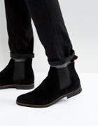 Walk London Hornchurch Suede Chelsea Boots - Black