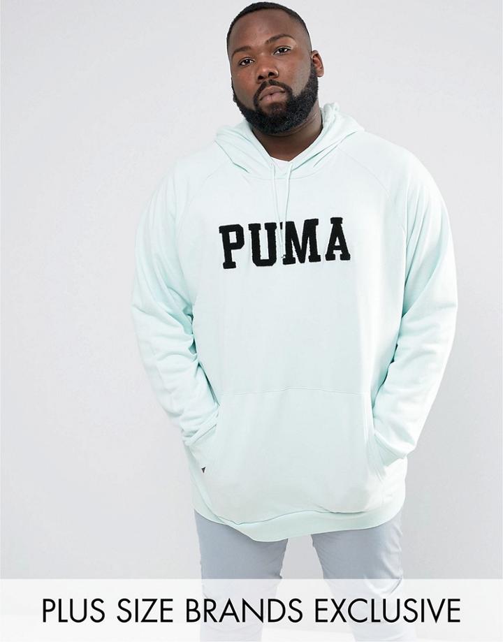 Puma Plus Skate Hoodie With Large Logo In Blue Exclusive To Asos 57659002 - Blue
