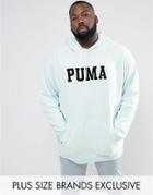 Puma Plus Skate Hoodie With Large Logo In Blue Exclusive To Asos 57659002 - Blue