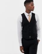 Only & Sons Skinny Suit Vest In Black