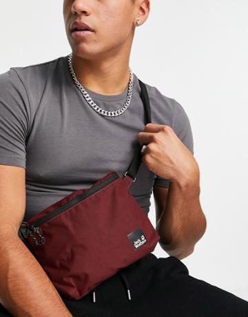 Jack Wolfskin 365 Pouch Bag In Burgundy-red