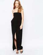 Suboo Strapless Black Maxi Dress - Black