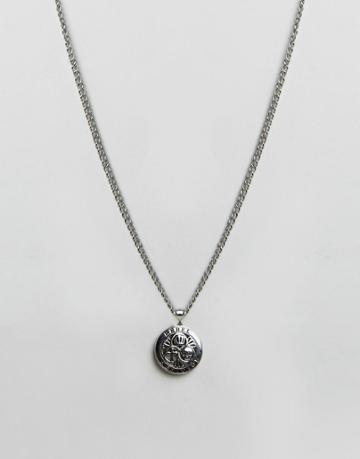 Rebel Heritage Trinity Necklace In Gunmetal - Silver