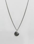 Rebel Heritage Trinity Necklace In Gunmetal - Silver