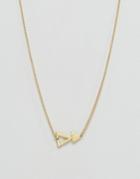 Made Triangle Chasing Necklace - Gold