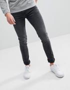 Weekday Form Trotter Black Cut Super Skinny Jeans - Black