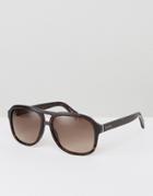 Tommy Hilfiger Aviator Sunglasses In Tort - Brown