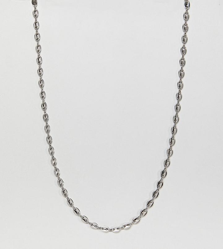 Reclaimed Vintage Inspired Chain Necklace In Silver Exclusive To Asos - Silver