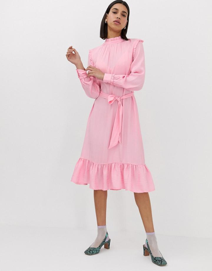 Resume Millah Ruffle Midaxi Dress - Pink